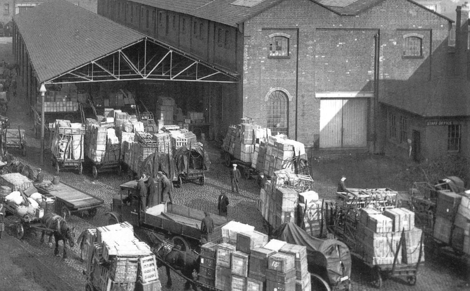 Close up of the 'Empties' shed which was located to the left of the original B&DJR passenger station
