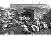 View from the general offices located on the corner of Lawley Street and Viaduct Street showing the 'Empties' building