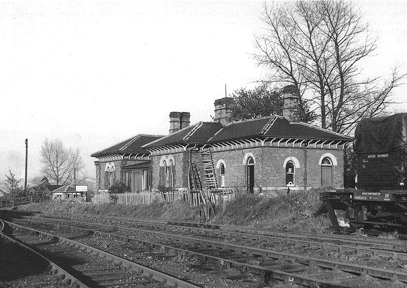 Another view of Lifford station's long abandoned second building which closed on after a relatively short life