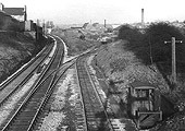 Looking towards Lifford with the junction of the original Birmingham West Suburban Railway on the right