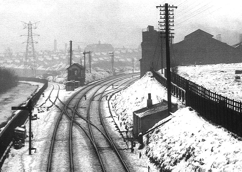 Looking towards Kings Norton showing the original Birmingham West Suburban Railway route on the left