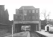 Looking towards Longbridge Junction at the East end of Longbridge Station on 12th March 1962