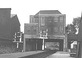Looking towards Longbridge Junction at the East end of Longbridge Station on 11th July 1954