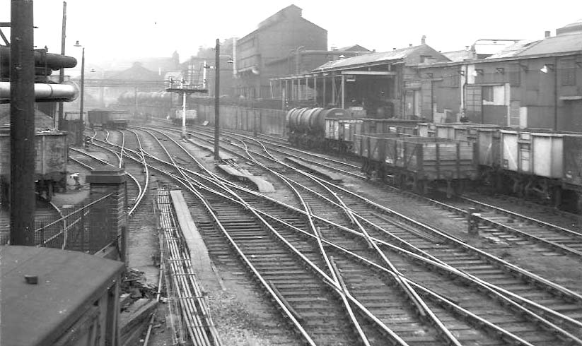 View looking towards Halesowen Junction from Longbridge East Signal Box on 12th March 1962