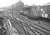 View looking towards Halesowen Junction from Longbridge East Signal Box on 12th March 1962