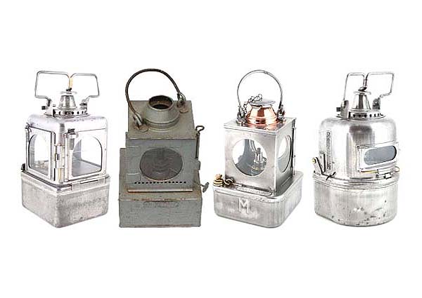 Illustration of the variety of the oil lamps employed along the route between Castle Bromwich and Stockingford