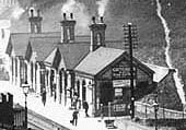 Close up showing the main station facilities benefiting from having coal fires lit in most rooms