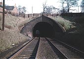 View showing the southern entrance to the tunnel under St Mary's Row on 28th November 1956