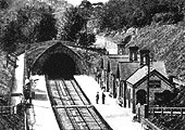 Close up showing the public footpath crossing on top of Moseley tunnel and the absence of any signal gantry