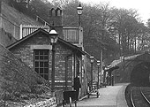 Close up of the 'new' general passenger waiting room erected on Moseley Station's down platform