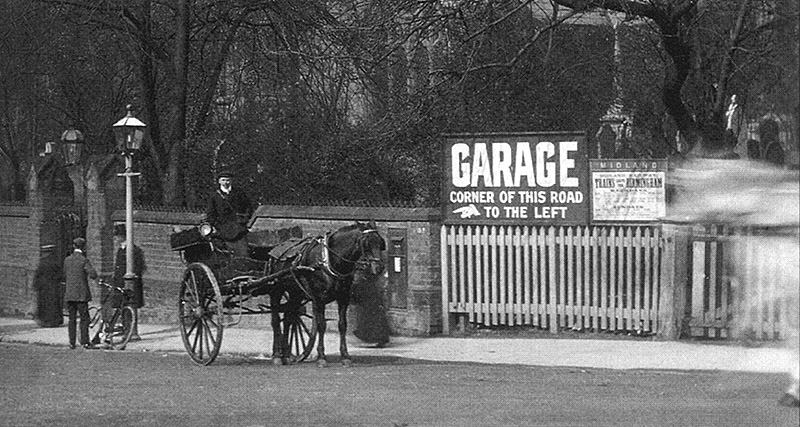 View of Moseley Station's pedestrian and vehicle access which ran from St Mary's Way to the up platform building