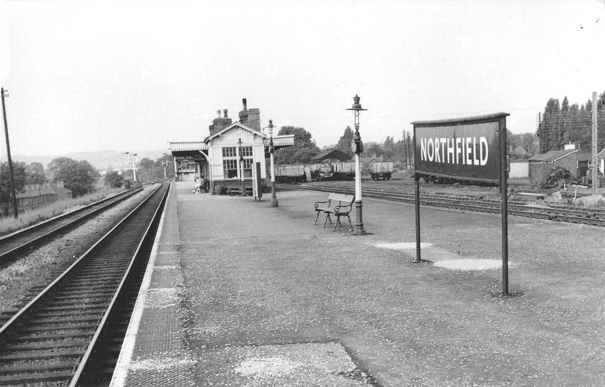 Northfield Station looking towards Barnt Green in the early 1960s just prior to closure of the goods yard