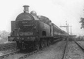 MR 0-6-4T 3P 'Flatiron' No 2039 is seen heading a down Redditch local passenger train during August 1921