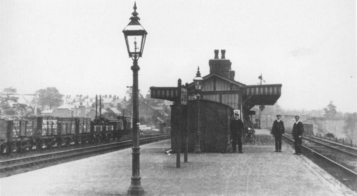 Northfield station looking north with a mixture of Private Owner and Engineering Department wagons in the sidings