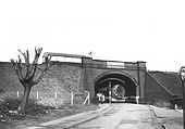 Looking through the three railway bridges that carried the line and the adjacent siding over Church Hill