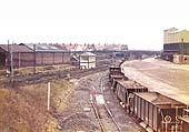 Looking along the former Ashby line to Abbey Junction and Abbey Street station in the 1980s