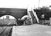 Looking through the Midland Road bridge which carried the A47 road to Birmingham from the town centre