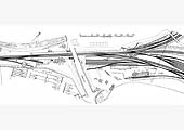 A post 1873 plan of the replacement station built on the Birmingham side of the Midland Road bridge