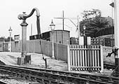 Close up of the Birmingham end of Abbey Street station's down platform showing the short cattle dock siding