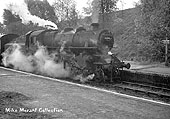 British Railways built 4MT 2-6-0 No 43045 passes through Penns station on an ordinary passenger service