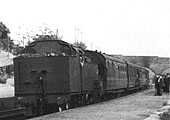 Close up showing LMS 4P 2-6-4T No 2337 running bunker first as it arrives at Penns station on a local New Street to Walsall service