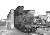 Ex-LMS 2-6-4T No 42327 is seen stabled inside of Redditch shed on 22nd April 1951