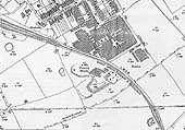 An undated Ordnance Survey map showing how the line curved away south from Redditch towards Alcester