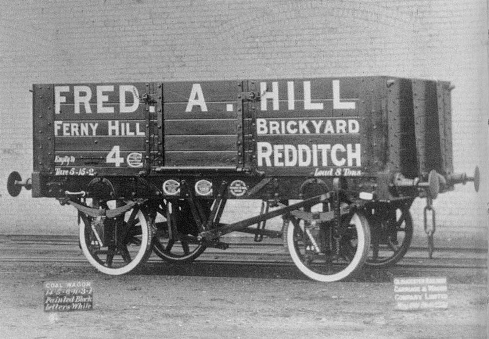 An official photograph of Fred A Hill No 4 wagon which was based at Ferney Hill Brickyard Redditch