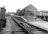 View of the station from the goods yard looking towards Evesham just prior to closure in 1962