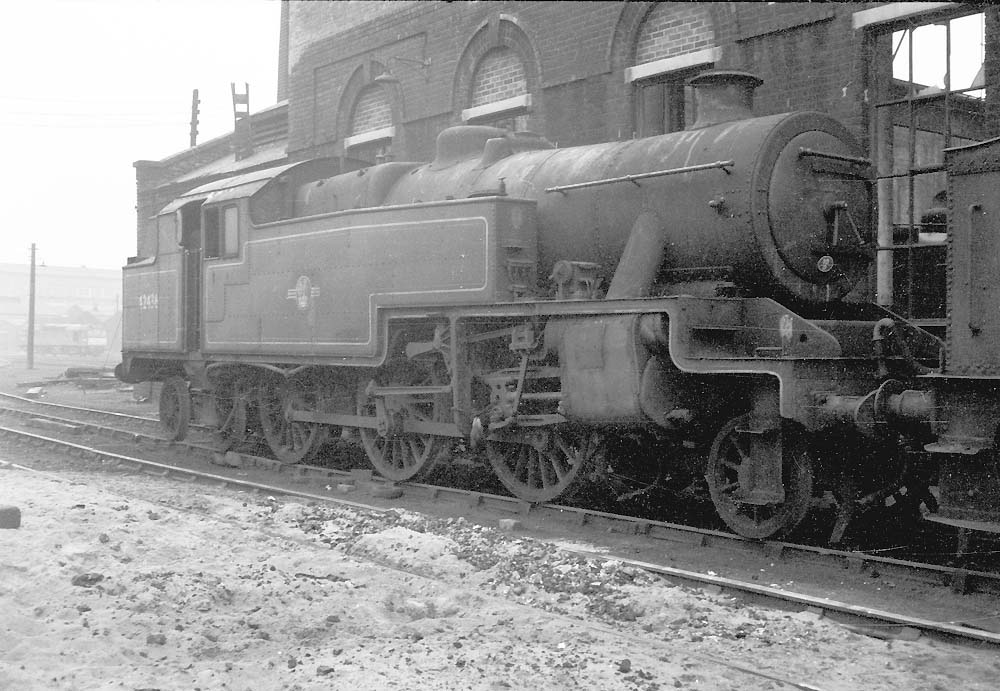 Saltley Shed: - Ex-LMS 4MT 2-6-4T No 42436 stands cold and ...