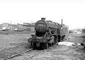 Another view of ex-LMS 'Stanier' 8F 2-8-0 No 48538 after its withdrawal from Saltley shed ready to be scrapped