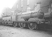 Ex-MR 2F 0-6-0s No 3063 and No 2978, both members of MR's 1357 class, are seen stored alongside Saltley No 3 roundhouse