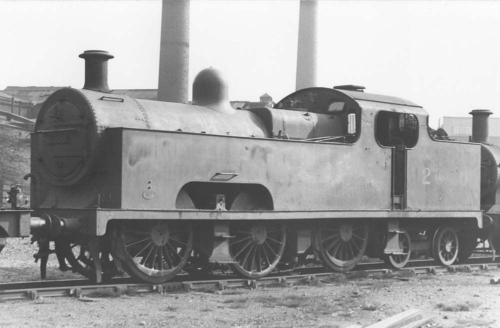 Ex-MR 0-6-4T 'Flatiron' No 2000, the founding member of the MR's 2000 class, is seen stabled in company with other locomotives fully coaled and watered