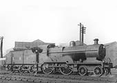 LMS 2P 4-4-0 No 700 is seen leaving Saltley shed's coaling tower and entering the shed after being coaled and watered