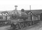 Ex-MR 3F 0-6-0 stands in front of Saltley shed on 3rd September 1961 fully prepared for the next day's trip