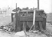 The ex-MR Stop Block located at the end of Saltley station for the short siding also doubled up as a coal bunker