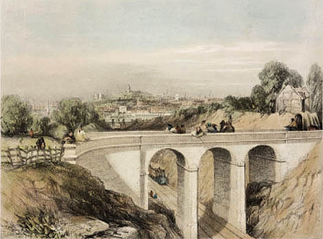 An illustration of the topography of the Saltley area of Birmingham some 17 years prior to the arrival of the Derby to Birmingham line