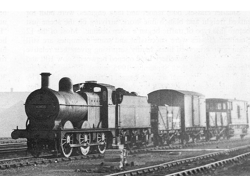 Ex-MR 0-6-0 3F No 43435 is seen entering Selly Oak goods yard at the head of a short pick-up train on 13th January 1958
