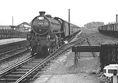 British Railways built 4-6-0 B1 No 61394 passes through Selly Oak station as it works a through service from Bristol