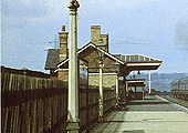 Close up showing Selly Oak's main station building sited on the up platform looking towards New Street