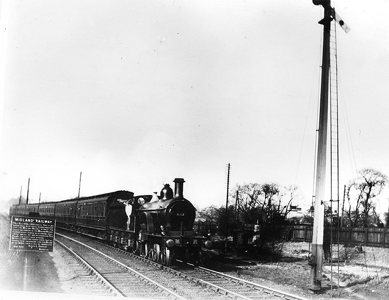 General view of MR 4-2-2 Single approaching the station
