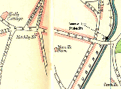 Map showing the location of Somerset Road station in relation to the canal and Queen Elizabeth Hospital