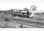 Ex-L&Y 0-6-0 No 52465 stands by the water crane during shunting duties in Stockingford marshalling yard circa 1950