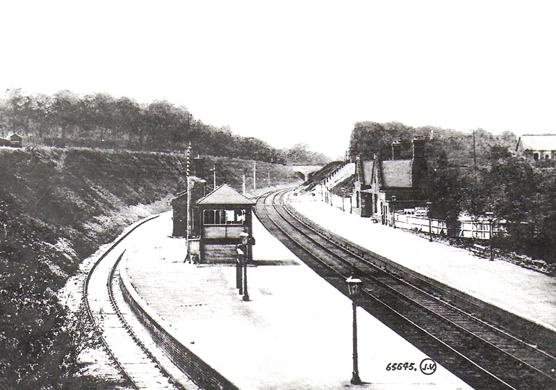 Looking towards Walsall with Hardwick Road bridge seen in the distance with the island platform in the centre