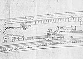 Part One of an undated LMS 40 feet to 1 inch rating plan showing the layout of Studley & Astwood station