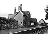 Looking towards the main station building which housed the station master, booking office and waiting rooms