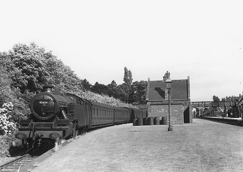 Looking towards Water Orton from the Walsall end of Sutton Park station's island platform