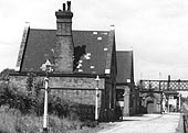 Close up Sutton Park's main station building which housed the booking office, waiting rooms and toilets