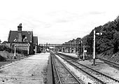Looking towards Walsall from the Water Orton end of the up platform with the main station building located on the left