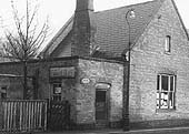 Close up of  the Walsall end of Sutton Town station's main building which accommodated the waiting rooms and toilets
